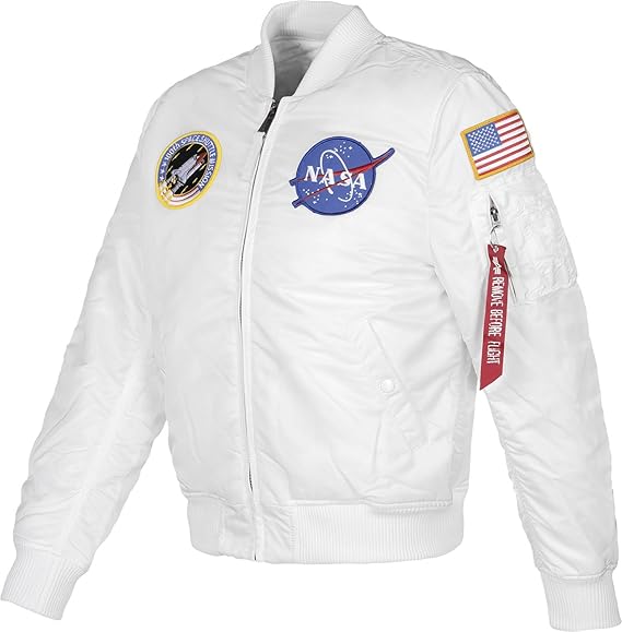 Alpha Industries Ma 1 Vf Nasa Blanco 3x Large Para Hombre Amazon Es Ropa Y Accesorios