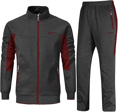 Rdruko Jogginganzug Herren Set Trainingsanzug Sportanzug Langarm Freizeitanzug Männer Tracksuit für Fußball Gym