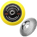 Angle Grinder Sanding Disc 5'' Hook and Loop Backing Pad with 5/8''-11 Treads Tungsten Grinder Wheel Angle Grinder…