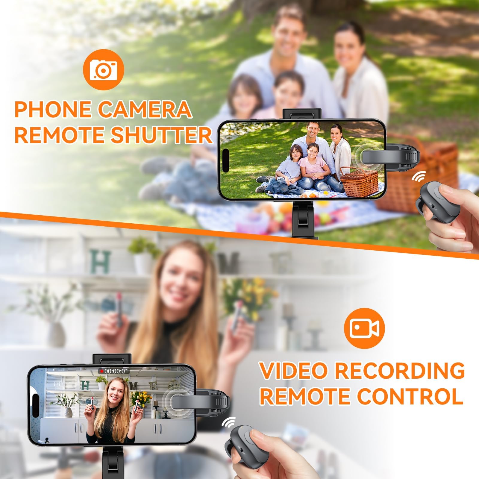 Finger Ring Page Turner for Kindle Paperwhite, Remote Control Page Turner for Kindle Paperwhite Kobo Readers iPad Tablets Reading Novels Ebook Reading Accessories for Kindle, Black