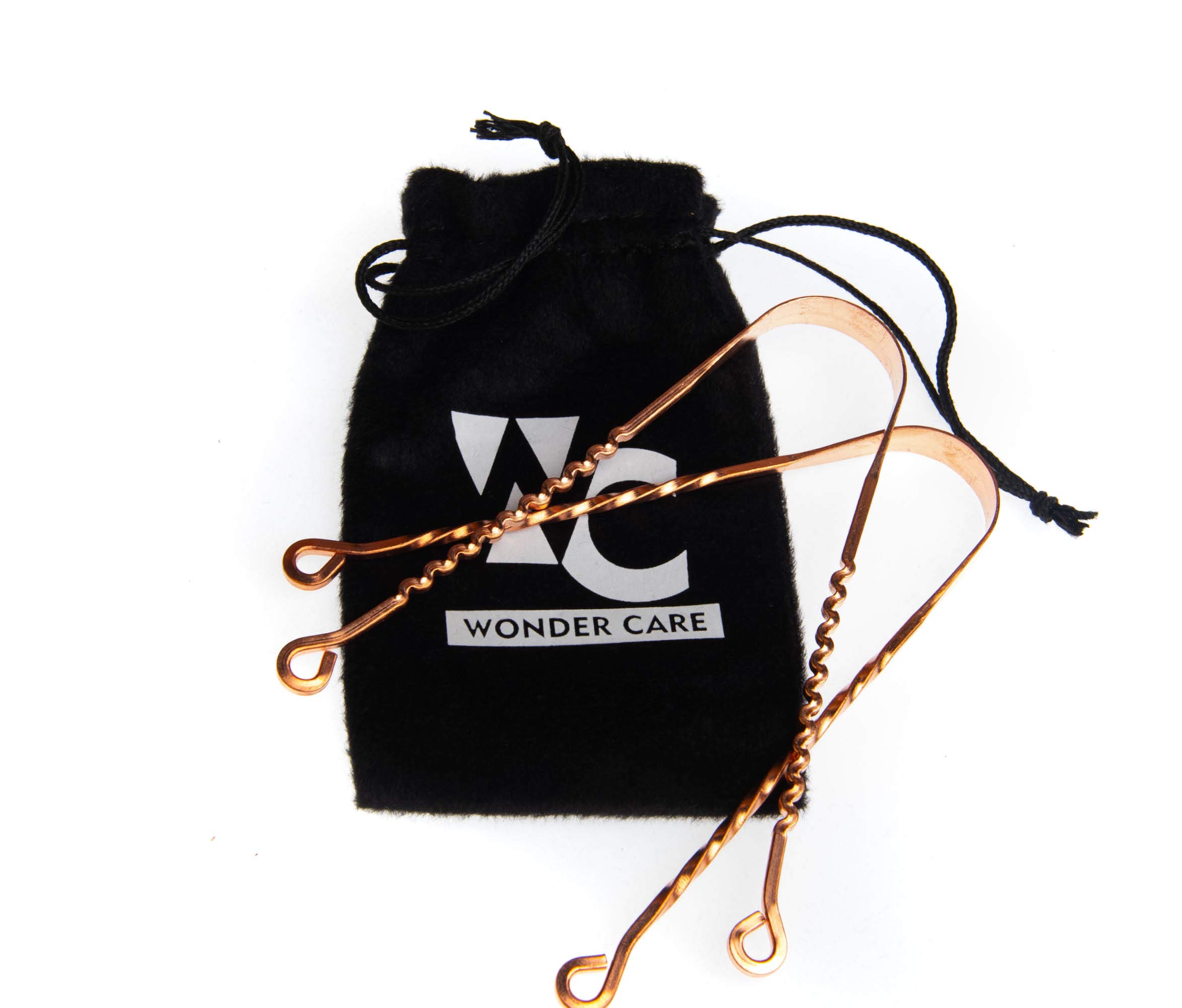 Wonder Care – Copper Tongue Cleaner Couples Pack | Perfect Surgical Tongue Scraper | Copper Zig zag + Twister Cleaner | Tongue Cleaner Scraper for Adult | Ayurvedic Combo Pack Tongue Cleaner Scraper