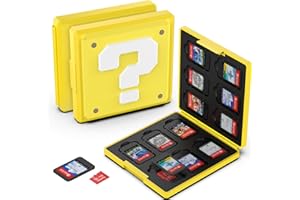 GeeRic 12 Slot Game Card Storage Case Compatible with Switch, Portable Game Card Storage Cartridge Case with Switch, Games Ca