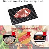 PSFXBM Fast Defrosting Board for Fish, Meat & Poultry with Scraper view 6