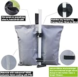 ABCCANOPY 4 Pack Gazebo Weight Bags Heavy Duty 1680D Waterproof Gray view 3