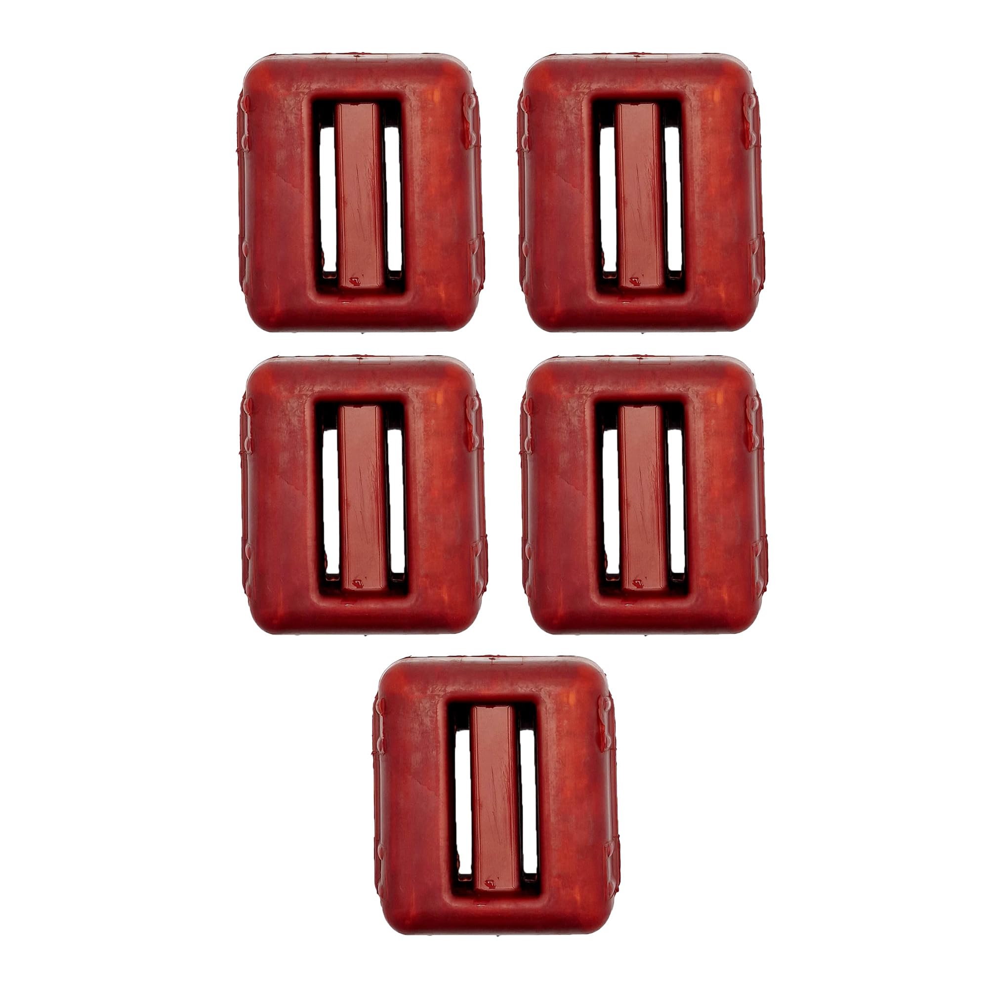 NAMAKA® Red Plasticised Sub Weight Lead for Diving from 1 kg - 1 to 7 Pieces in One Pack (Red, 5 Pieces)