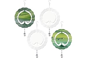 ACFUNIQUE Sublimation Wind Spinner Blanks 4 Pack Wind Spinners Sublimation Blanks Hanging Wind Spinner 3D Metal Aluminum Kinetic Sculpture for Yard Garden Indoor Outdoor Porch Decoration (Tree of Life)