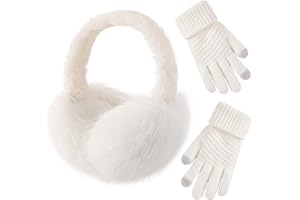 TOBEHIGHER Winter Ear muffs Faux Fur Warm Earmuffs Cute Foldable Outdoor Ear Warmers For Women