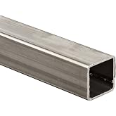 A500/A513 Carbon Steel Tube-Square, Unpolished (Mill) Finish, Hot Rolled, ASTM A513, 1" Height, 0.12" Wall Thickness, 36" Length, OnlineMetals