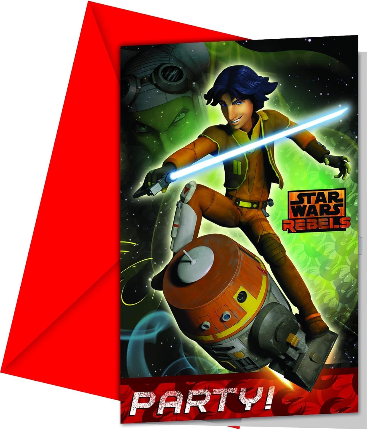 Generique - 6 Star Wars Rebels Party Invitations