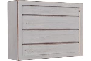Craftmade CH1305-WW Designer Shiplap Door Chime, Whitewash (6.7"H x 9.3"W)