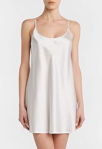 la perla silk short slip dress La Perla S8 Short Silk Slip Dress In Beige