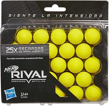 Nerf Rival Ner Rival Pack 25 Bolas recambios 16x15cm, Multicolor, Unidades (Hasbro B1589SO0): Amazon.es: Juguetes y juegos