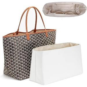 OAikor Tote Bag Organizer Insert Compatible with Goyard Saint Louis GM Bags | Lightweight Waterproof Tyvek Purse Organizer In