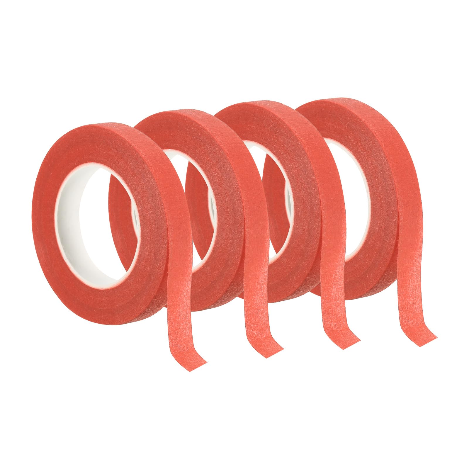 PATIKIL 30 Yard Floral Tapes, 4 Roll Florist Tape Crepe Paper Flowers Bouquets Tapes Waterproof for Flower Stem Wrapping, Pink (27 Meters)