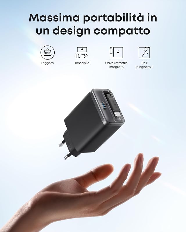 Nano Caricatore iPhone USB C da 35W Compatto ad Alta Velocità — foto 3 di 6