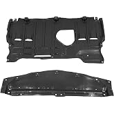 BALOCEO Engine Splash Shield Compatible with 10-13 Mazda 3 MA1228112 Black | GT GX i Mazdaspeed S GS Sport GS, Sport GT, Sport GX MA1228113 BBM456110C,BBM456112E Plastic(PE)