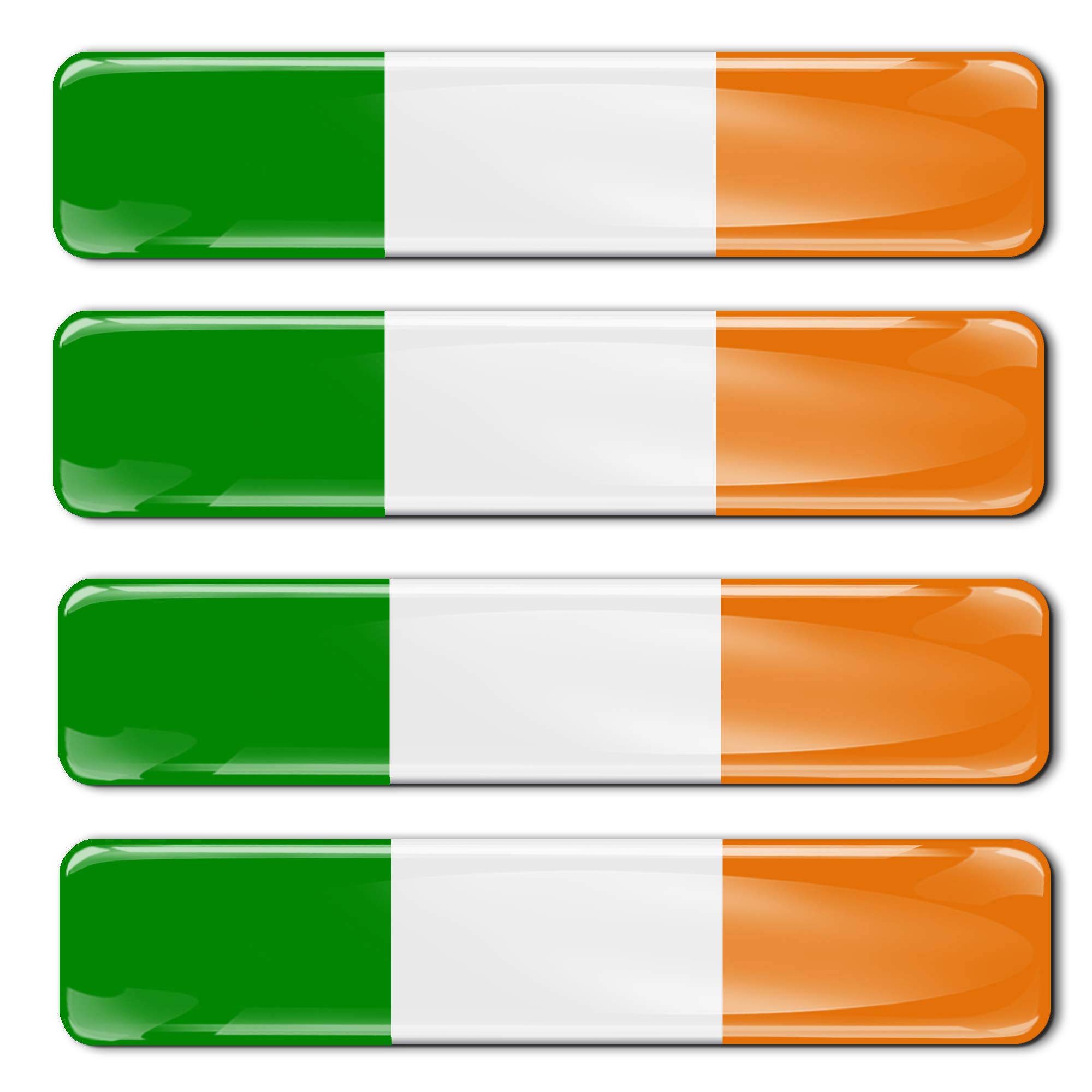 Biomar Labs Country Flag Sticker Set Self Adhesive Vinyl Decals National Flag Stickers Vehicle Styling Car Motorcycle Laptop Phone Window Interior Exterior (Ireland Irish Flag F 12-4)