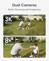 eufy Security Floodlight Camera E340 Dual Cameras 3K 24/7 Recording Outdoors view 3
