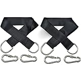 4x Hängematten Aufhängung 30,5cm - Baumgurte Mit Karabinern Für Schaukeln