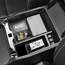 Housse D'accoudoir Console Centrale Pour Ford Ranger 2024-2025 - Cuir Végétalien épais 2.5cm - Protection Anti-rayures, Confort