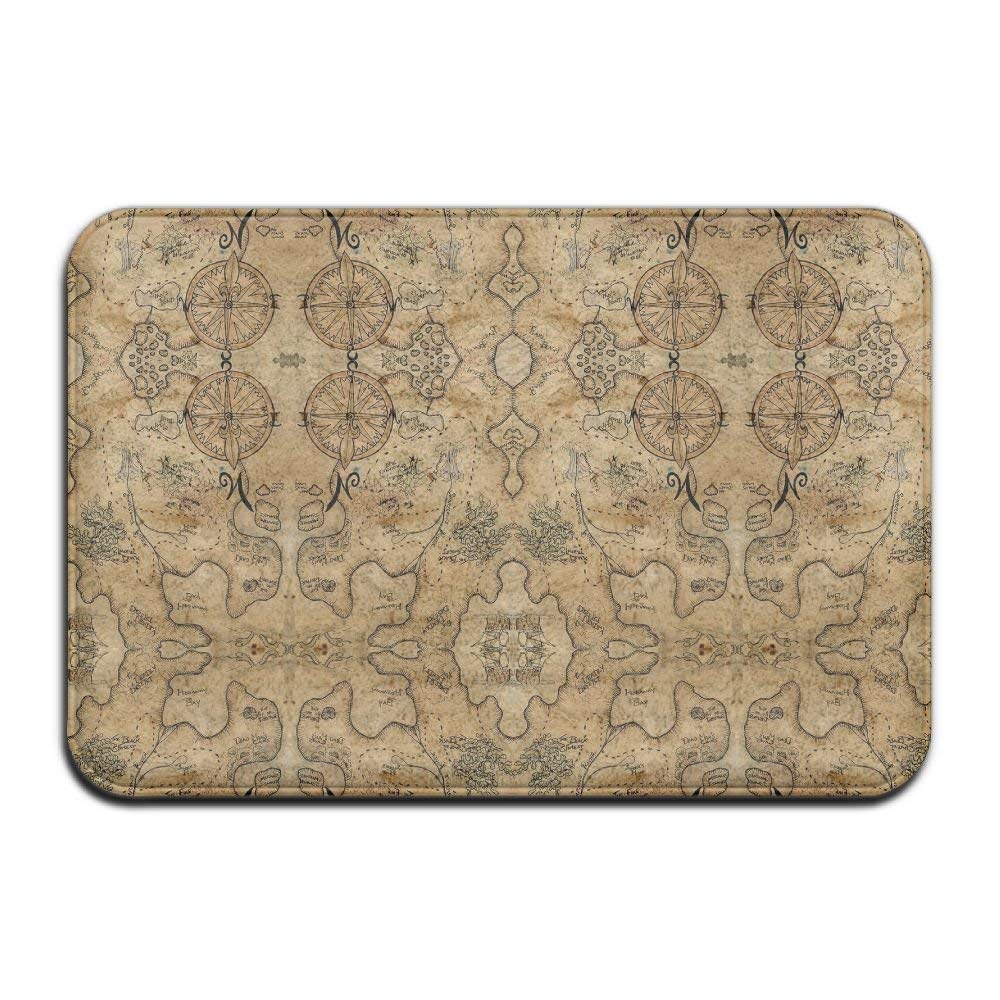 L Vintage Newspaper Advertisement Doormat Entrance Rug Indoor