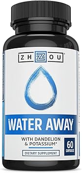 Water Away Herbal Formula For Healthy Fluid Balance Premium Herbal Blend With Dandelion Potassium Green Tea More 60 Capsules