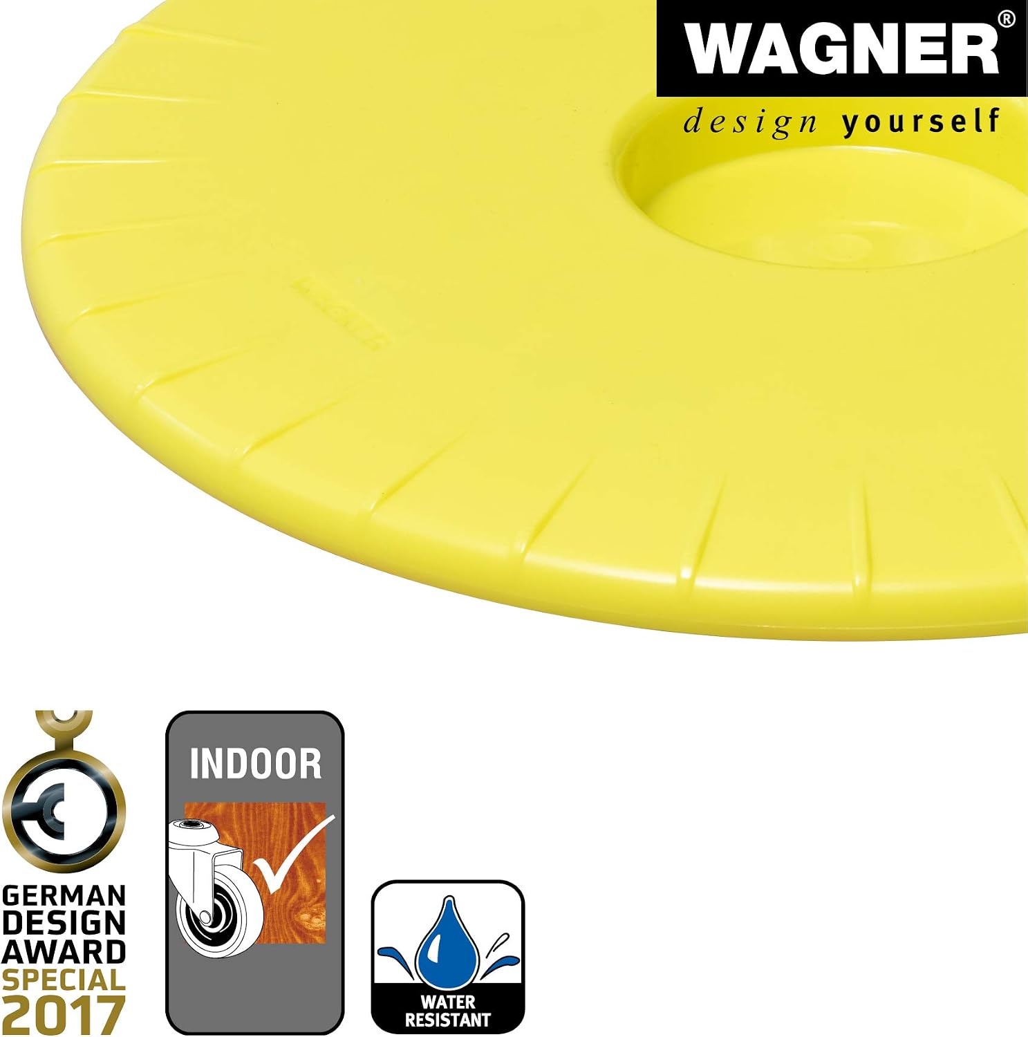 WAGNER Plant trolley ULTRAFLAT diameter 30 x 2,5 cm I Plant trolley for indoor use I Extra flat container trolley made of ABS synthetics - Image 5