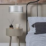 FRIDEKO HOME 2 Tier Light Shade Ceiling Grey Lampshade 30cm Modern Drum view 5