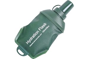 AXEN Soft Flask TPU Foldable Running Hydration Flask, Soft Collapsible Water Bottle for Hydration Pack Cycling Marathon Running Hiking