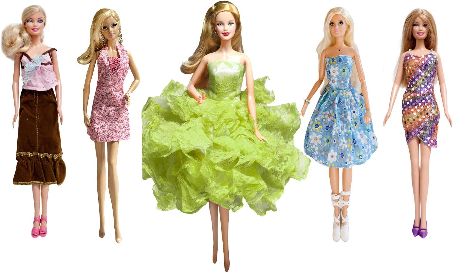 Luckakuck 5 Fashion Doll Dress Set A for 11.5 inches Dolls