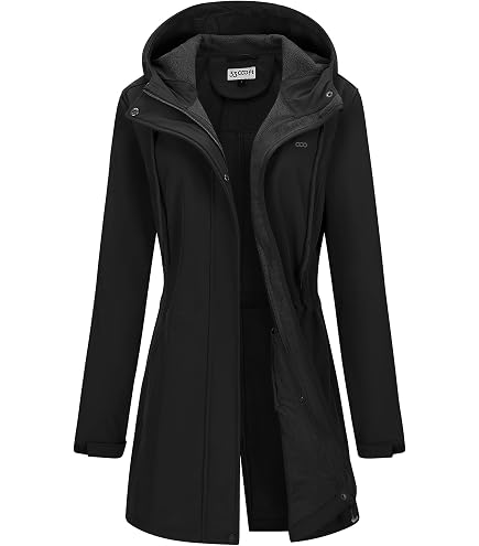 ジャケット・アウター Porter Classic WEATHER LONG COAT BLACK1 Port Authority Ladies All-Weather 3-in-1 Jacket at Amazon Women's