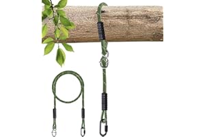 Dakzhou Tree Swing Ropes Heavy Duty Hammock 5.6Ft(67"),Tree Swings Hanging Straps,Adjustable Extendable,for Outdoor Swings Hammock Playground Set Accessories,1 Pcs of Green