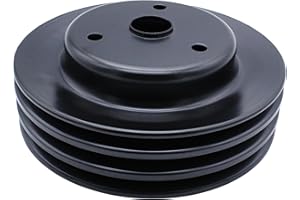 YUCHENSHLP 1 Pcs Crankshaft Pulley Triple-Groove LWP Long Water Pump Compatible with Small Block Chevy SBC 262 265 267 283 302 305 307 327 350 400