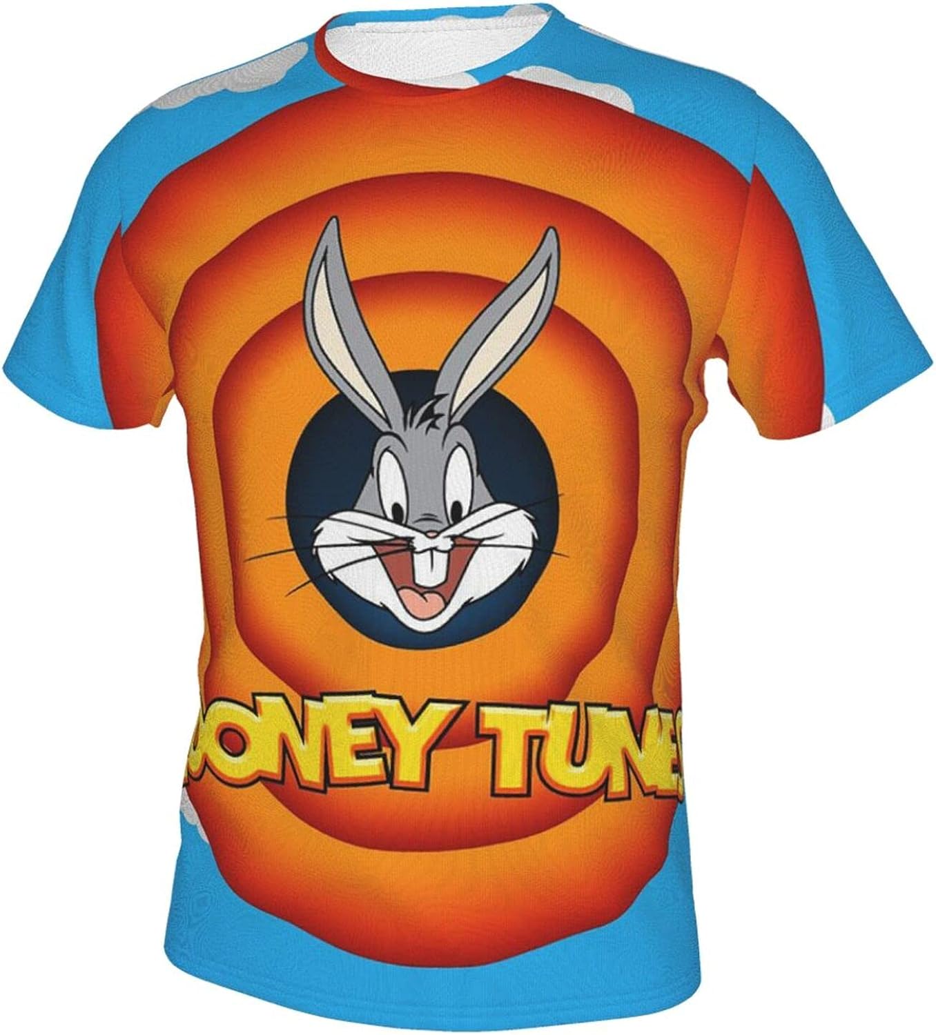 DOIKOOS TShirt Bugs Bunny Print Short Sleeve for Men Women