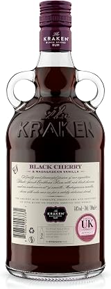 Kraken Black Cherry Madagascan Vanilla Black Spiced Rum 70cl view 2
