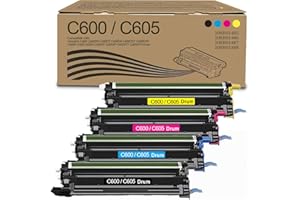 SAIBOYA VersaLink C600/C605 Extra High Capacity Drum Unit Cartridge Replacement for Xerox Versalink C600 C605 Drum Use for C600N C600DT C600DN C605DN C605S C605X C605XL Printer (4 Pack,B/C/M/Y)