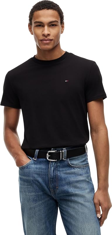 Tjm Xslim 2pack Jersey Tee Ext Dm0dm20687, Maglietta a Maniche Corte Uomo, Multicolore (Black/Ecru), L (Pacco da 2)