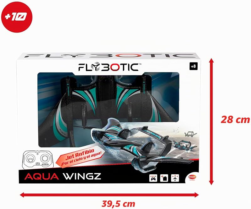 Aqua Wingz 62004498 RC Flugzeug mit LED-Leuchten, Starthilfe auf Wasser oder Erde, robuster EPP-Schaumstoff, ab 10 Jahren — Foto 2 von 7