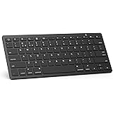 OMOTON Ultra-Slim Bluetooth Keyboard Compatible with iPad 10.2(8th/ 7th Generation)/ 9.7, iPad Air 4th Generation, iPad Pro 1