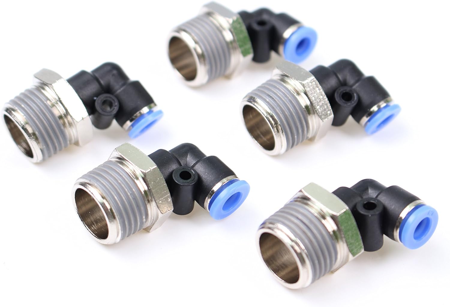 Generic Pneumatic Push in Quick Touch to Connect Fitting 1/4" OD Tube x