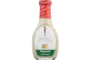SKINNYGIRL Skinny Girl Poppyseed Fat Free Dressing, Vegan Friendly, Kosher, Gluten Free, 8 Fluid Ounce (Pack of 6)