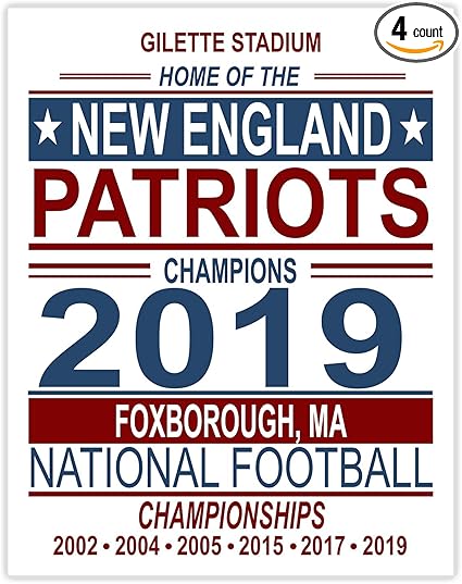 Amazon Com New England Patriots Superbowl Poster 2019 11x14 Poster Print Fan Art Sports Outdoors