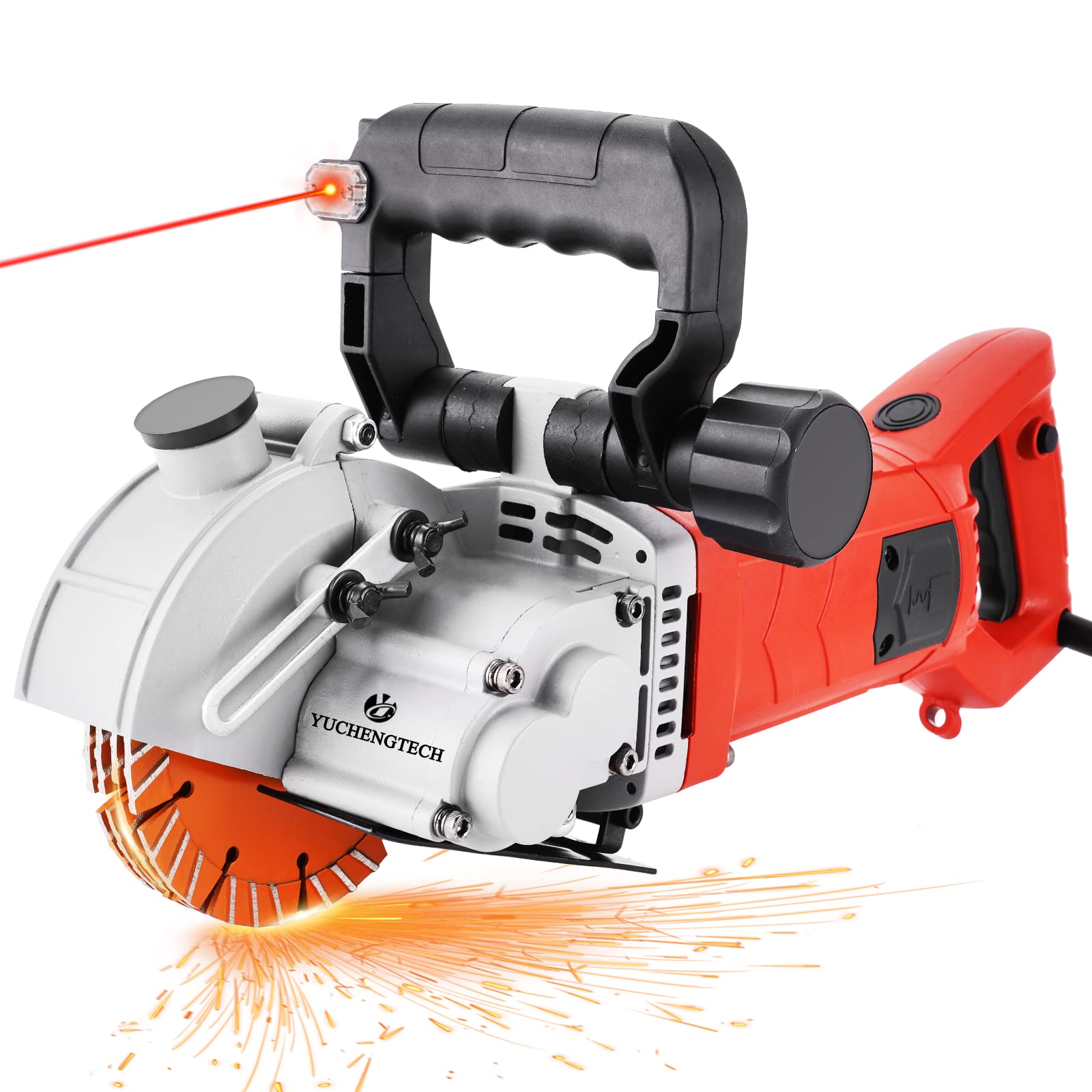 Photo 1 of YUCHENGTECH 4800W Wall Groove Cutting Machine Chaser 110V Wall Chaser Cutting Machine Electric Wall Chaser Grooving Cutting Machine Wall Grooving Cutter Machine With Infrared Sighting Line