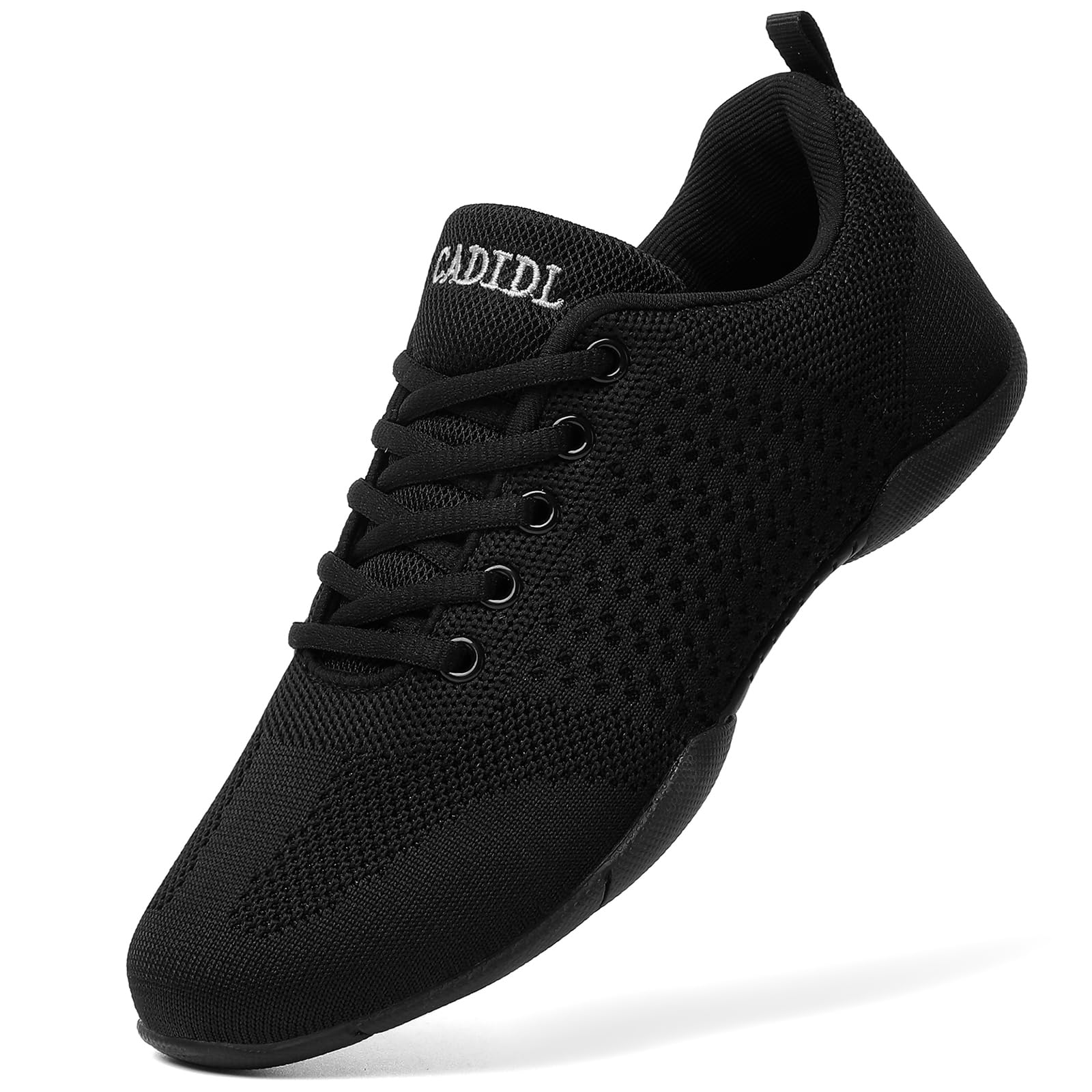 Photo 1 of CADIDL Cheer Shoes Women Black Cheerleading Shoes Girls Varsity Cheer Sneakers Youth Size 8.5