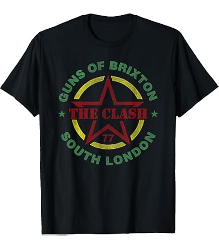 Amazon.com: The Clash - Scratched Red Logo T-Shirt : Clothing