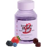 Lemme Burn Belly Fat &amp; Metabolism Gummies for Women, 30-Day Supply | Clinically Studied Morosil, Black Ginger, B6, B12, Chromium, Vegan, Gluten-Free, Berry Flavor