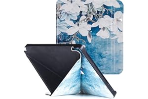 BOZHUORUI Case for Kobo Libra 2 e-Reader (2021 Released,Model N418) - Premium PU Leather Origami Stand Cover with Auto Wake/S