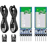 A Pair of DX-BT27-A Bluetooth Module Long Range Up to 420m BLE 5.1 Wireless Bluetooth TF Transceiver Module for Arduino Compa