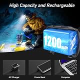 Blukar Rechargeable Head Torch 2000L LED Headlamp 6 Mode IPX5 Sensor view 6