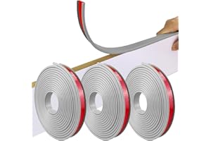 STANCE TUNING USA U-Shape Edge Banding, 16.4ft Self Adhesive Furniture Edge Protector, Countertop Edge Trim and Collapsible Edge Guards for Countertop Table Cabinets Shelves Restoration （0.7",Grey)